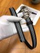 AAA Ferragamo Adjustable Belt For Women - Black And White Leather SS Gancini Buckle (4)_th.jpg